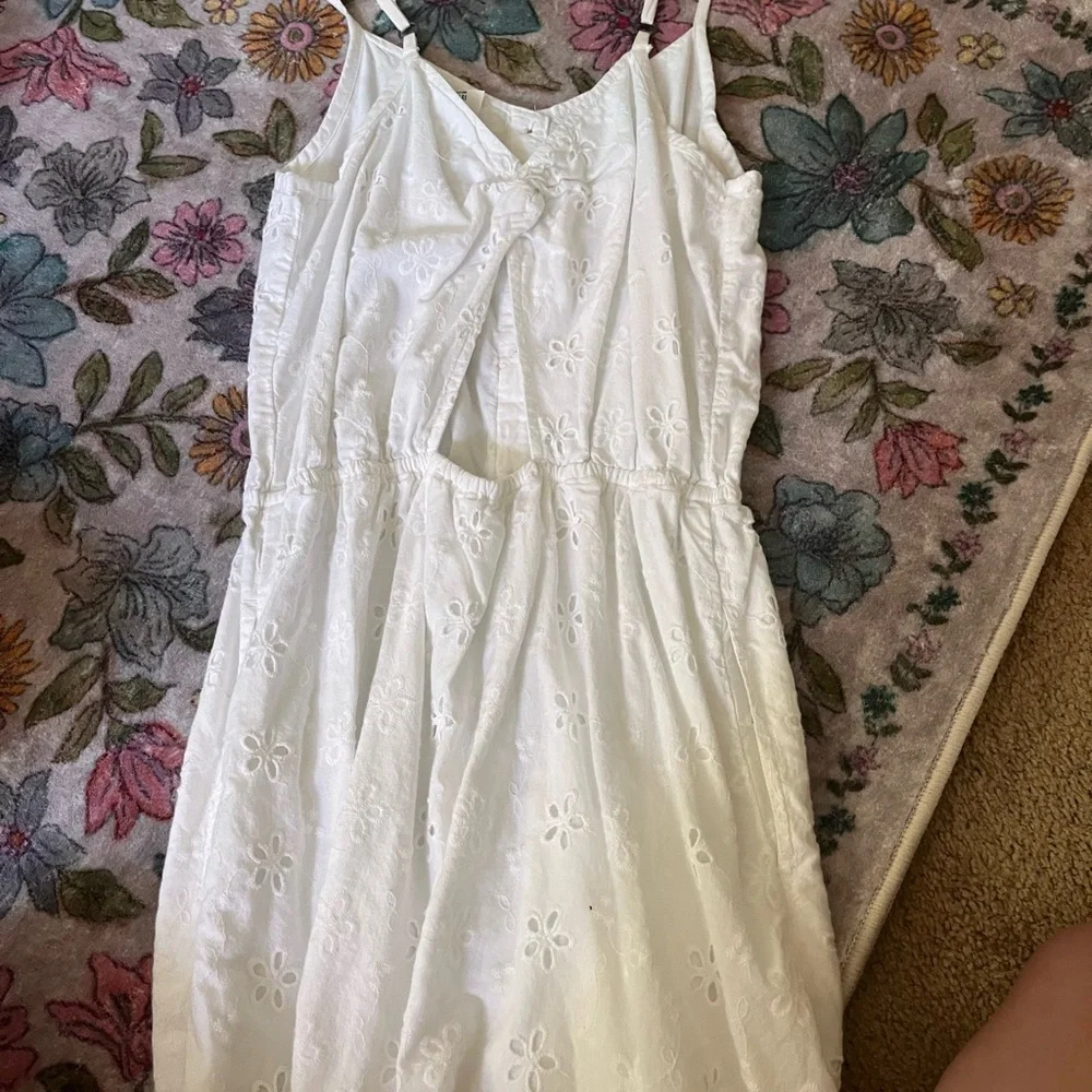 Abercrombie Kids White Button-Down Dress